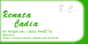 renata cadia business card